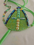 Candy Green Wire Bra
