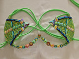 Candy Green Wire Bra