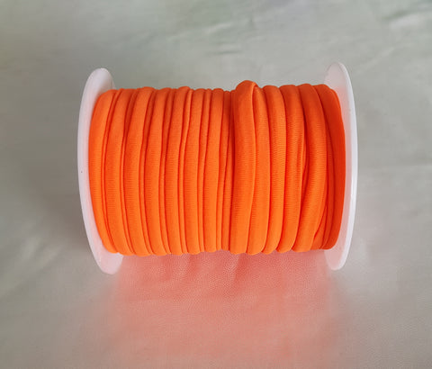 Orange Habotai 5mm Stretch Cord