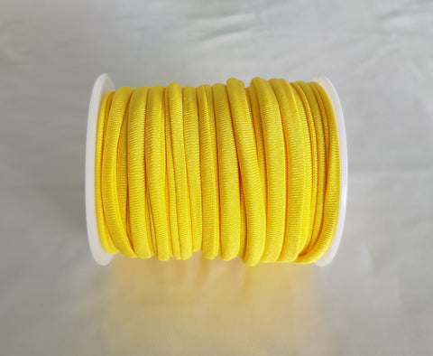 Yeĺlow Habotai 5mm Stretch Cord