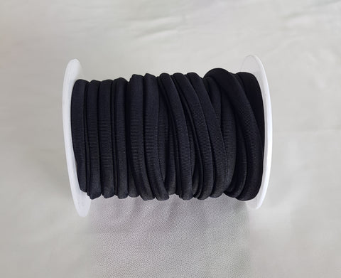 Black Habotai 5mm Stretch Cord