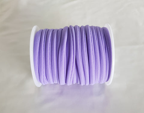 Lilac Habotai 5mm Stretch Cord