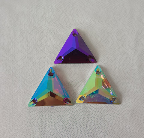 22mm AB Triangle Rhinestone