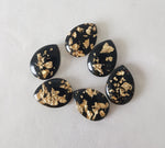 Black & Gold Rhinestone