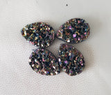 Glitter Cabochon Rhinestone