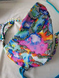 Tie Dye Bling Wire Bra