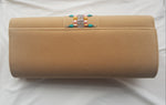 Tan Suede Clutch