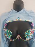 Paradiso Shine Bra & Cropped Hoodie Shrug Set