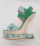 Green & Bling Heels